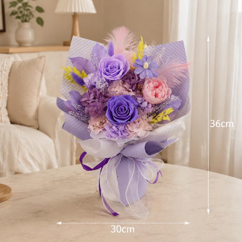 Bó hoa hồng vĩnh cửu quà sinh nhật Noel Valentine (HK-39)