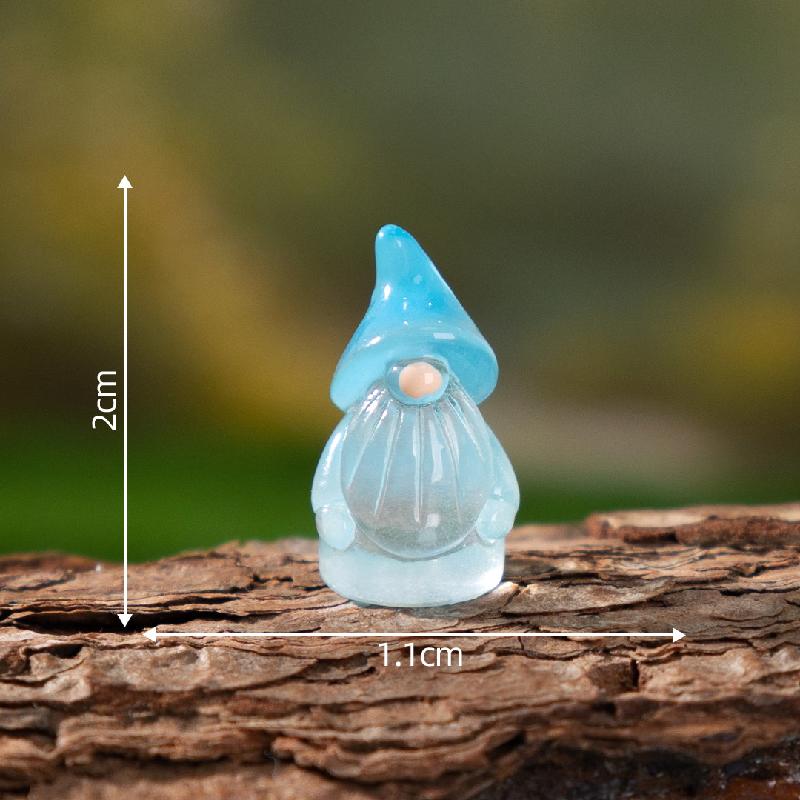 跨境新品微景观创意夜光复活节老人萌粒 DIY装饰品配件迷你小摆件