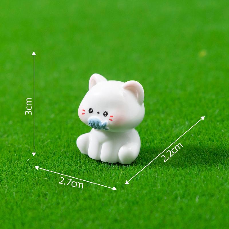 Mèo ăn cá mini trang trí sân vườn tiểu cảnh (PK-695)