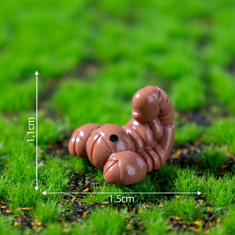 Tiểu cảnh côn trùng phát sáng: kiến, sâu, DIY, phụ kiện bàn tiểu cảnh mini (ZC-538)