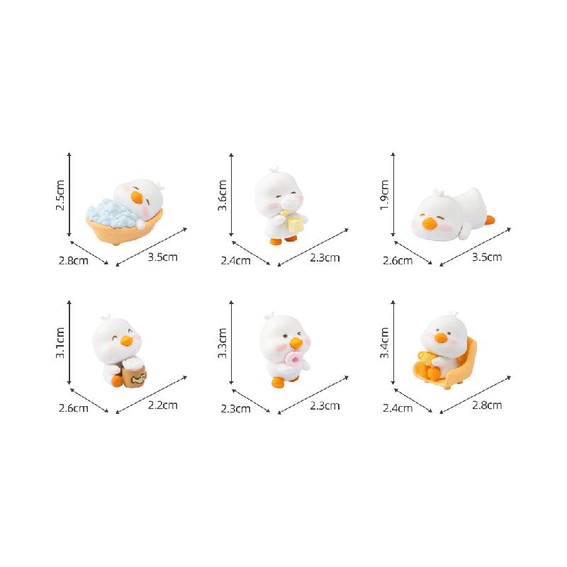 Tiểu cảnh vịt nhỏ vui vẻ, phụ kiện trang trí nhà búp bê (ZC-336)