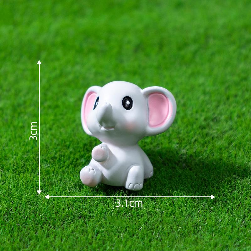 Tiểu cảnh voi đáng yêu, phụ kiện trang trí bàn làm việc (ZC-265)