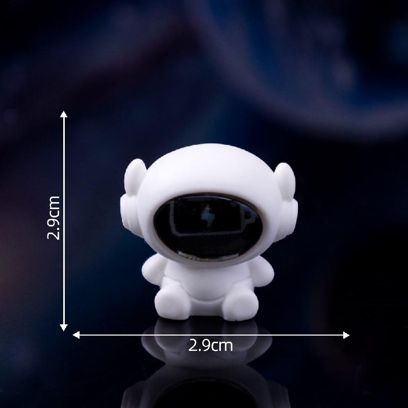 微景观创意表情太空宇航员机器人萌粒 DIY装饰品挂配件迷你小摆件