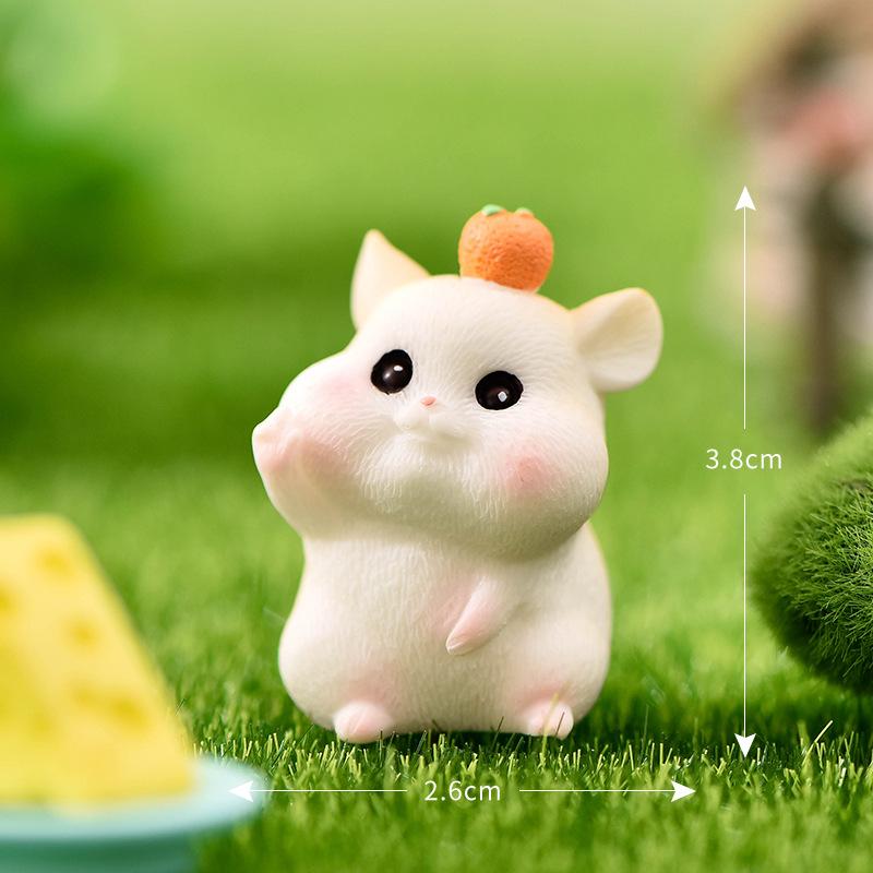 Chuột hamster háu ăn, Pho mát, Bao Gạo, Đĩa (PK-73)