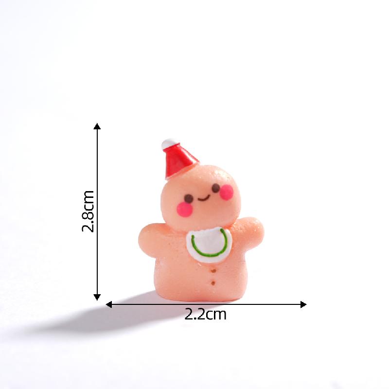 跨境微景观创意圣诞姜饼人公仔节日造景 DIY装饰品配件迷你小摆件