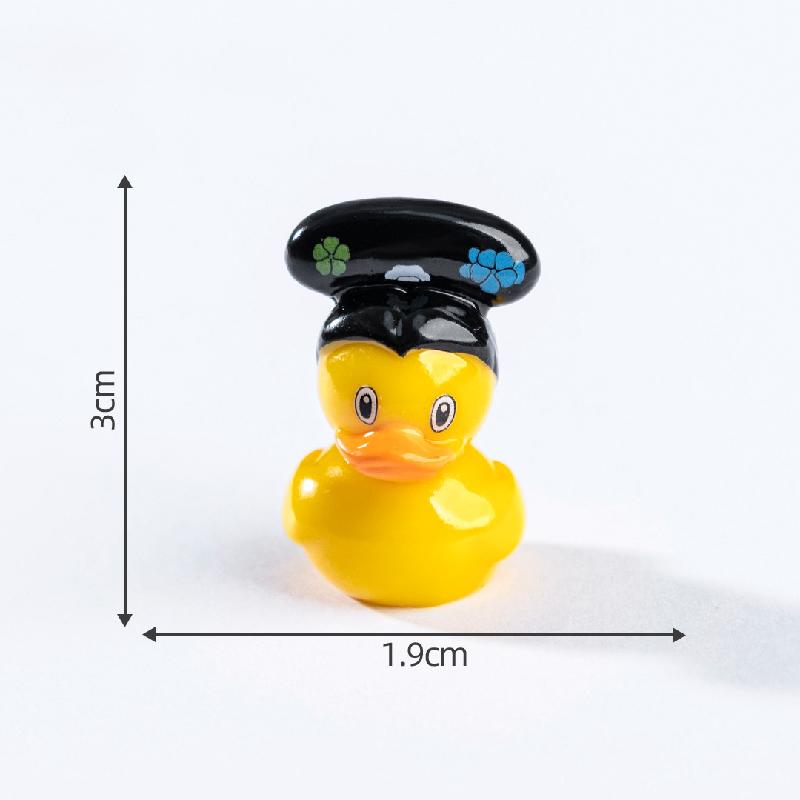 微景观创意百变小黄鸭萌粒沙滩造景 DIY装饰品配件迷你桌面小摆件
