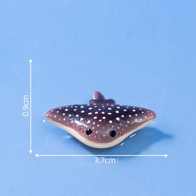 微景观创意游泳圈气垫船海洋动物水族造景 DIY装饰配件迷你小摆件