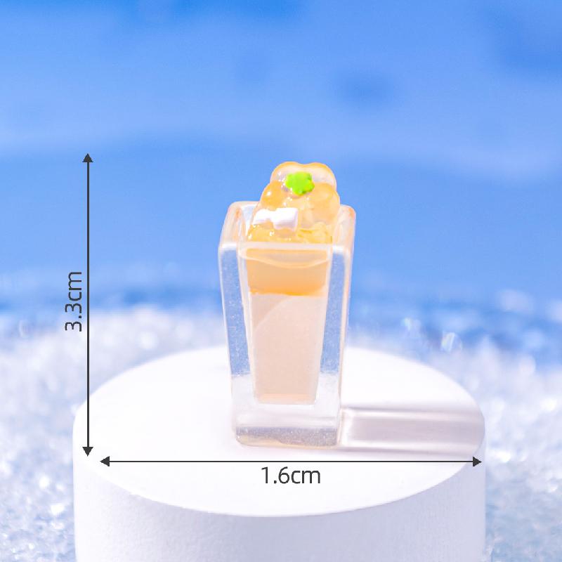 微景观创意仿真夜光夏日冰饮食玩 DIY装饰品挂配件迷你桌面小摆件