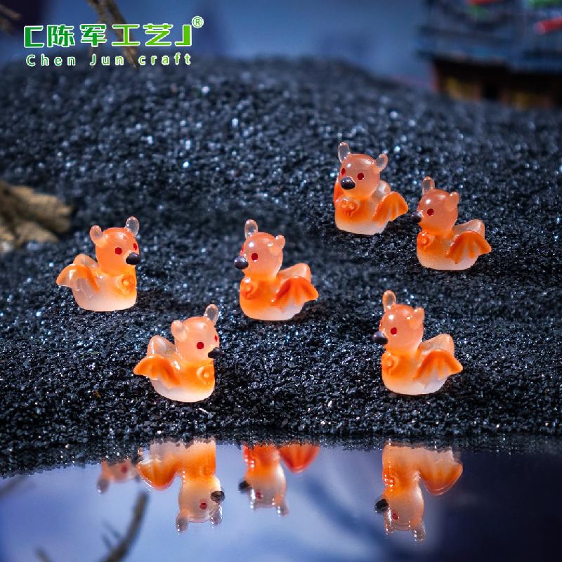 Vịt đầu lâu phát sáng Halloween mini tiểu cảnh (PK-691)