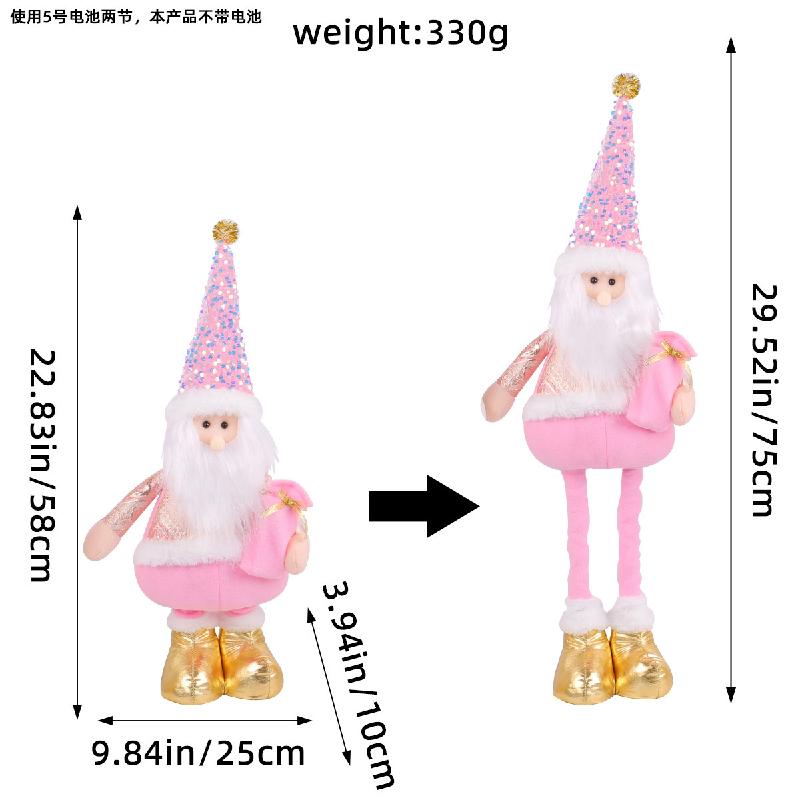 Trang trí Noel: Búp bê người tuyết, nai co giãn, khách sạn