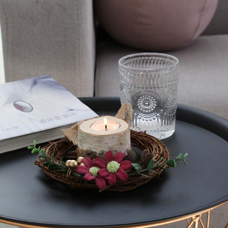 Gốc cây bạch dương tự nhiên kiểu Bắc Âu cho Giáng Sinh - trang trí tự nhiên cho đám cưới, tiệc và lễ hội, lý tưởng để làm chân nến và phụ kiện trang trí.