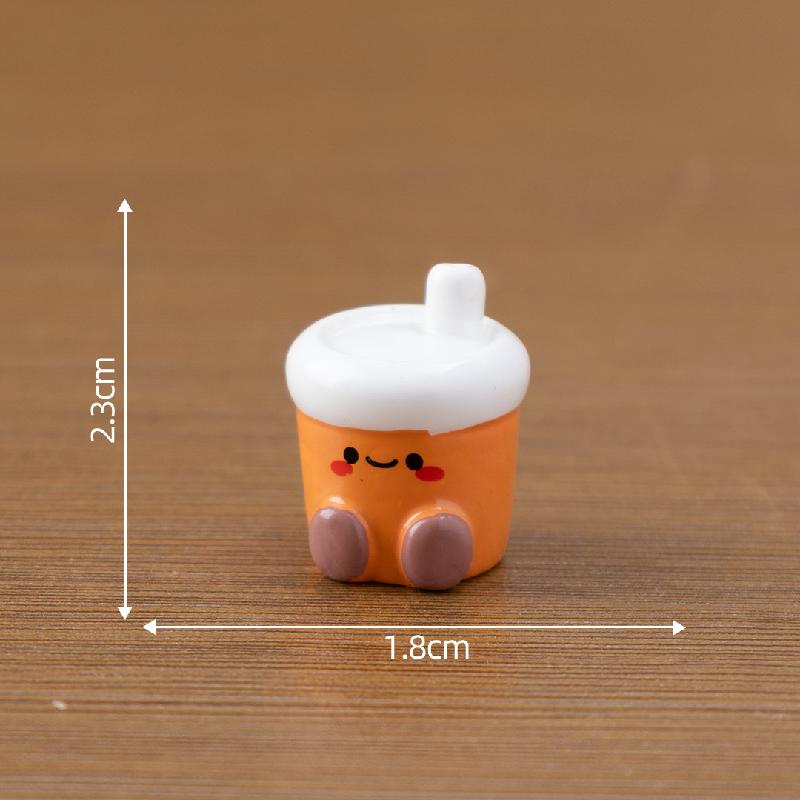 微景观创意治愈小动物牛角包太阳萌粒 DIY装饰品挂配件迷你小摆件