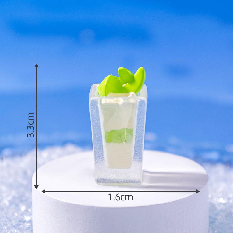 微景观创意仿真夜光夏日冰饮食玩 DIY装饰品挂配件迷你桌面小摆件