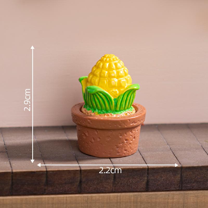 微景观创意可爱蔬菜小盆摘娃屋造景 DIY装饰品配件迷你桌面小摆件