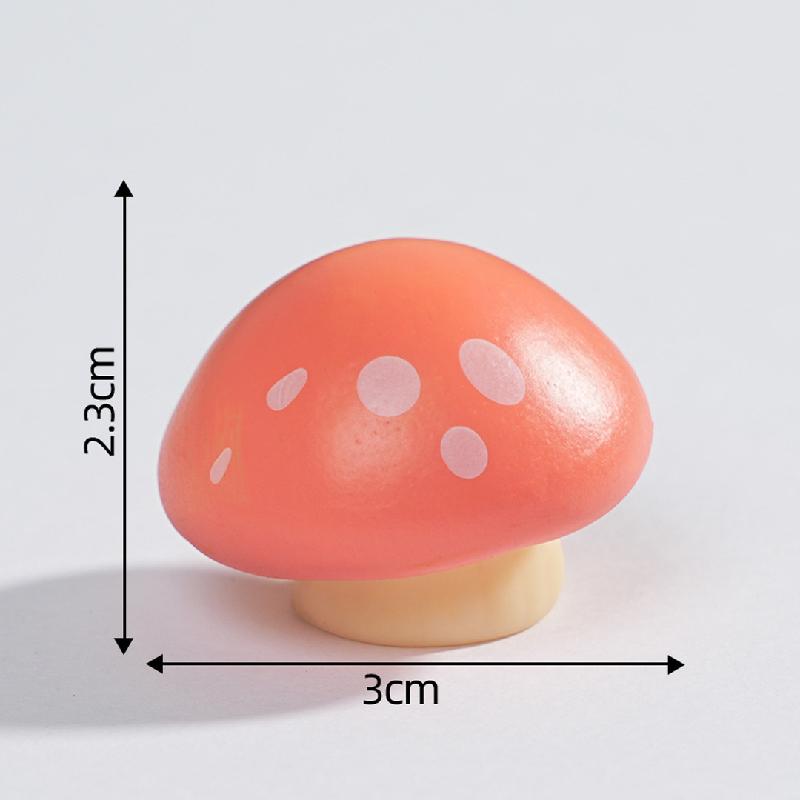 苔藓微景观创意仿真彩色大蘑菇园艺造景 DIY装饰品配件迷你小摆件