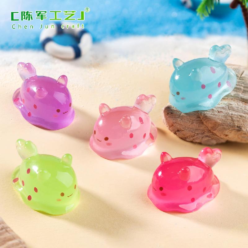 跨境微景观夜光小海兔生沙滩造景生态瓶 DIY装饰品配件迷你小摆件