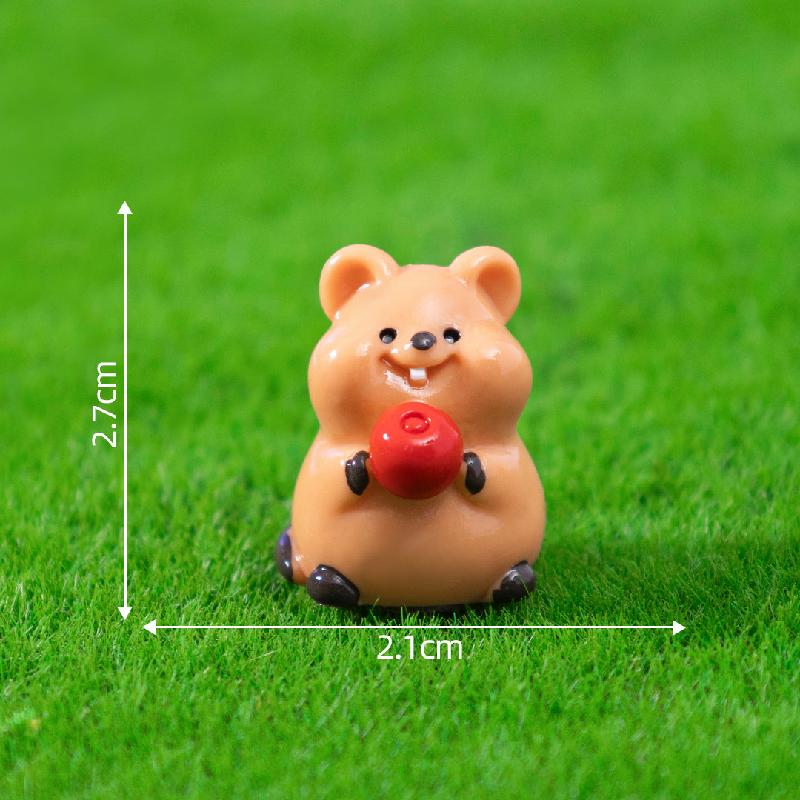 微景观可爱呆萌矮袋鼠宝宝萌粒 园艺造景DY装饰品配件迷你小摆件