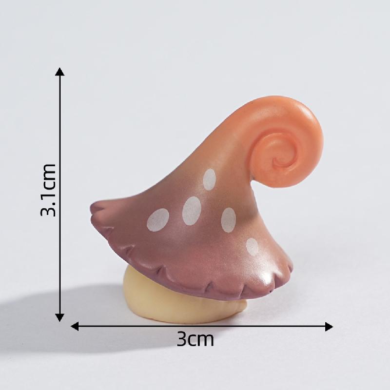 苔藓微景观创意仿真彩色大蘑菇园艺造景 DIY装饰品配件迷你小摆件