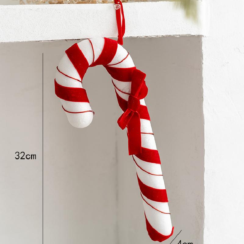 Trang trí Noel: Bóng đỏ trắng, kẹo gậy trang trí cây Noel