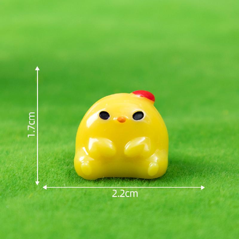 微景观创意小鸡仔萌粒公仔园艺造景 DIY装饰品配件迷你树脂小摆件