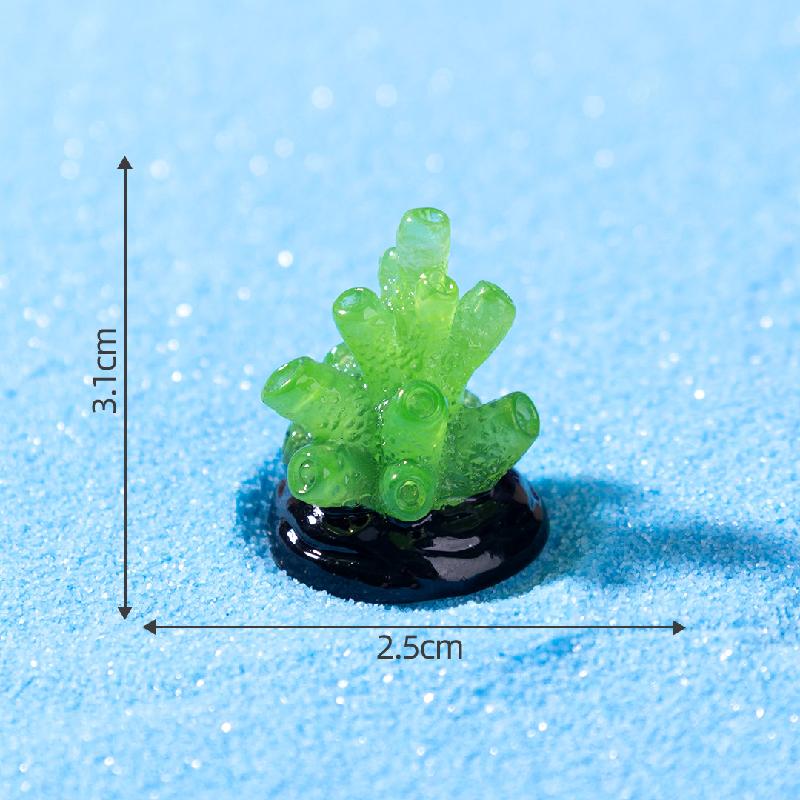 跨境新品微景观夜光小珊瑚 鱼缸海洋造景DIY装饰品配件迷你小摆件