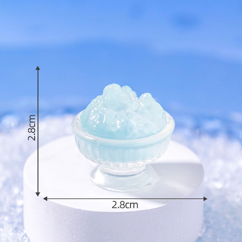 微景观创意仿真夜光夏日冰饮食玩 DIY装饰品挂配件迷你桌面小摆件