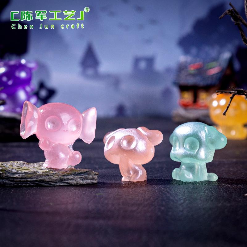 跨境微景观创意夜光万圣节精灵节日造景 DIY装饰品配件迷你小摆件