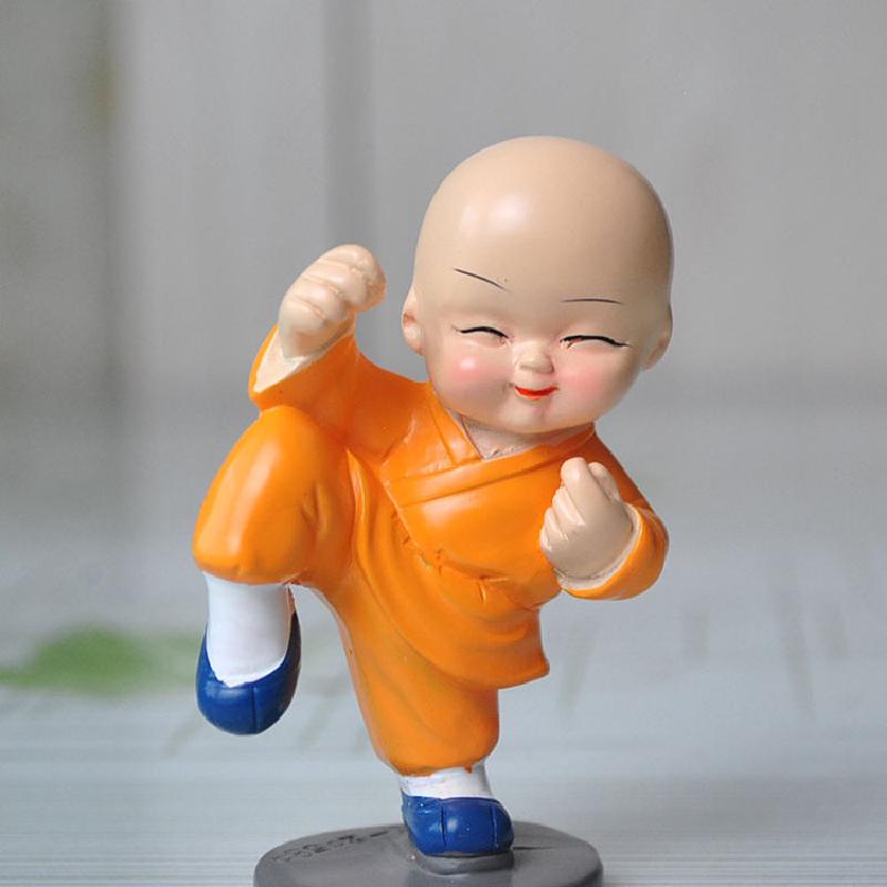 Tượng hòa thượng Kung Fu mini trang trí xe sáng tạo (BS-36)