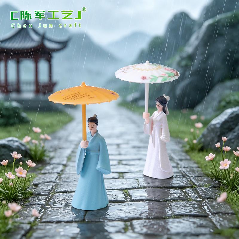 Cặp Đôi Che Ô Cổ Trang Mini (PK-161)