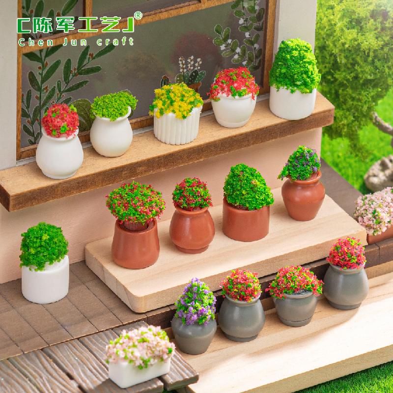 Tiểu cảnh cây cảnh mini giả, lọ sinh thái DIY, phụ kiện treo bàn tiểu cảnh mini (ZC-497)