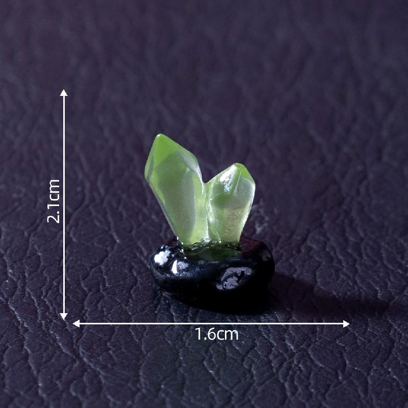 跨境外贸微景观创意夜光水晶喷火龙公仔 DIY装饰品配件迷你小摆件