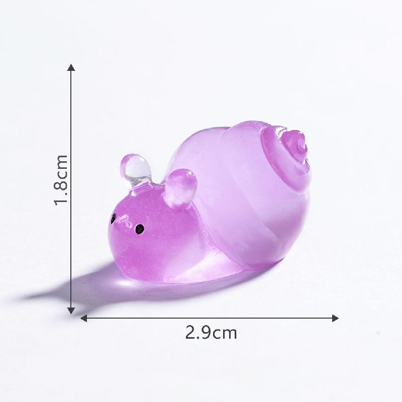 苔藓微景观创意夜光圆圆小蜗牛园艺造景 DIY装饰品配件迷你小摆件