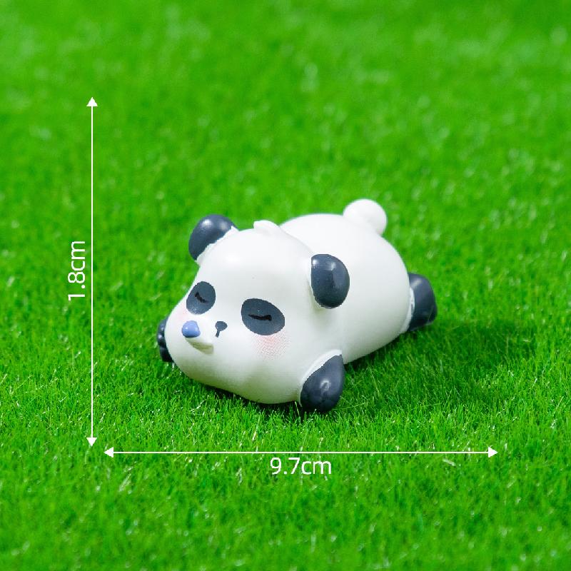 Tiểu cảnh gấu trúc dễ thương, trang trí tre và măng mini (ZC-59)