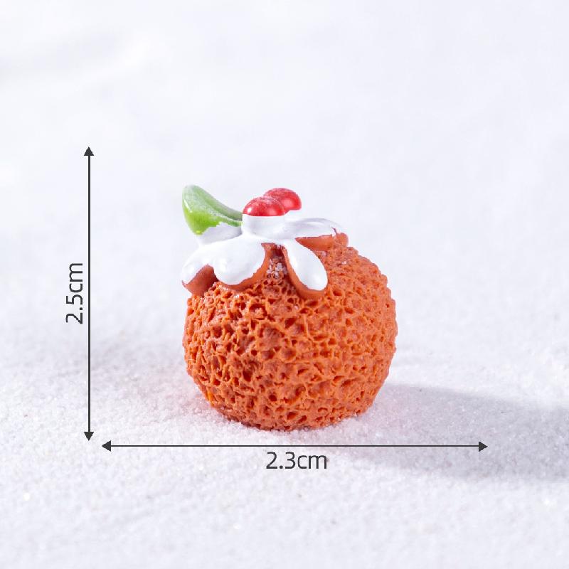 微景观创意圣诞甜品圣诞节食玩造景 DIY装饰品配件迷你树脂小摆件