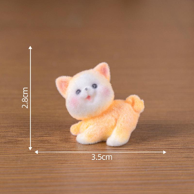 创意植绒比熊小狗公仔萌粒 DIY装饰品钥匙扣包包挂配件迷你小摆件