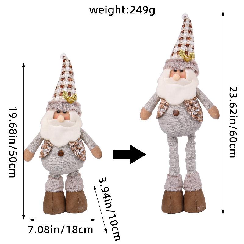 Trang trí Noel: Búp bê người tuyết, nai co giãn, khách sạn