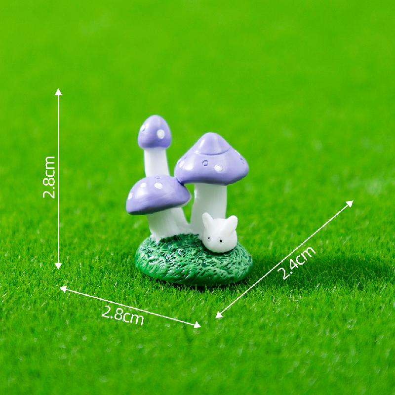 Tiểu cảnh nấm và động vật, trang trí cây cảnh DIY mini (ZC-313)
