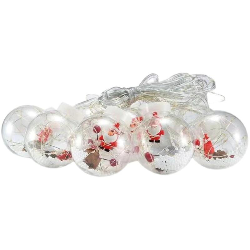 Đèn LED quả cầu Giáng Sinh - trang trí lãng mạn cho phòng ngủ, cửa hàng và cửa sổ, ánh sáng đèn dây sao, lý tưởng cho các dịp lễ hội.
