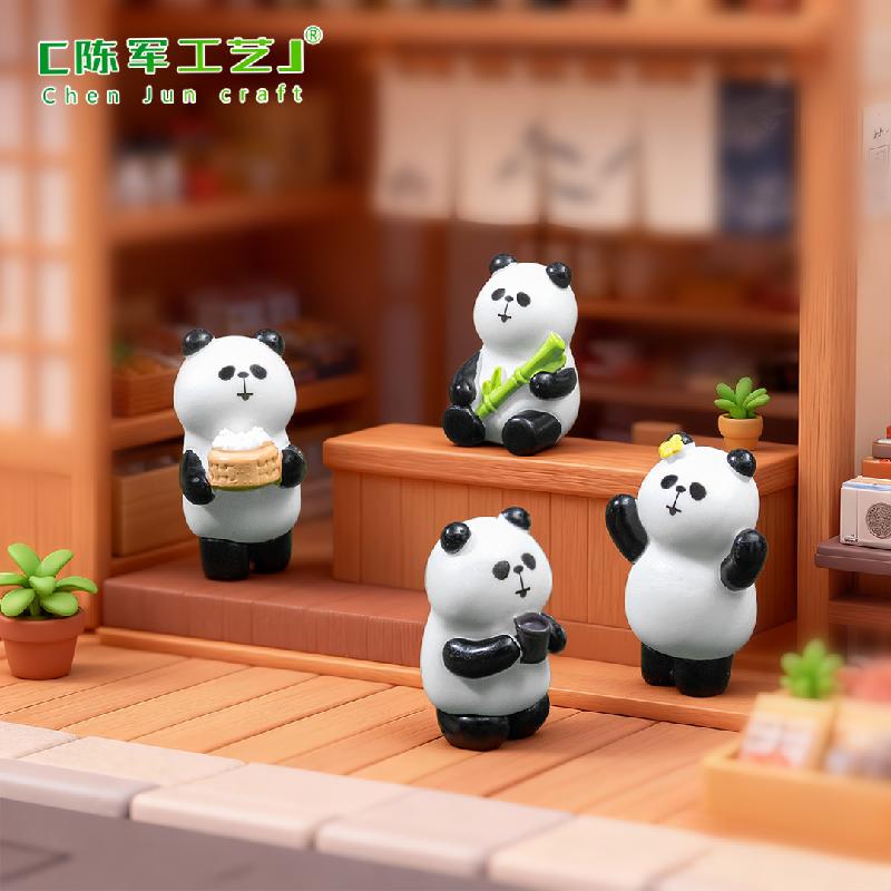 Gấu trúc và tre đáng yêu mini trang trí (PK-739)