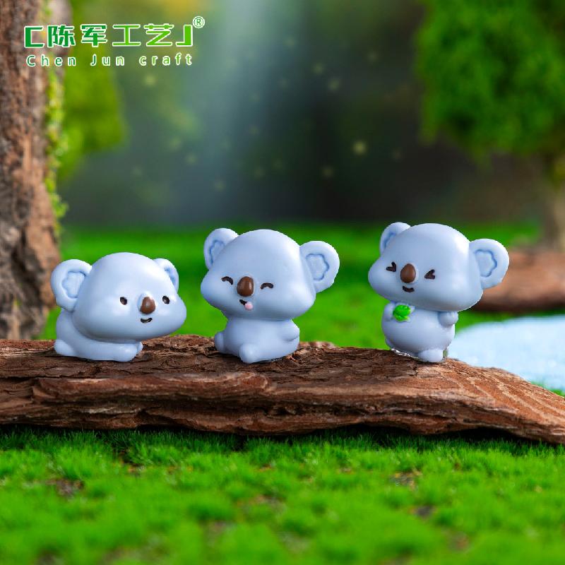跨境外贸微景观创意可爱考拉园艺造景 DIY装饰配件迷你桌面小摆件