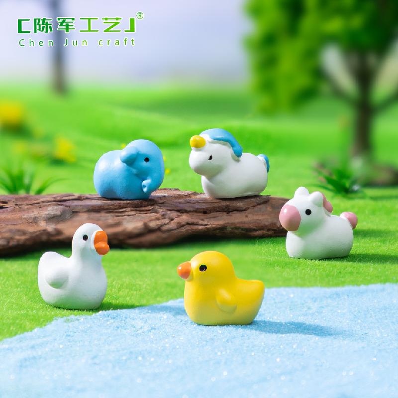 Tiểu cảnh chú ngỗng béo dễ thương, sân vườn DIY, phụ kiện treo bàn tiểu cảnh mini (ZC-600)