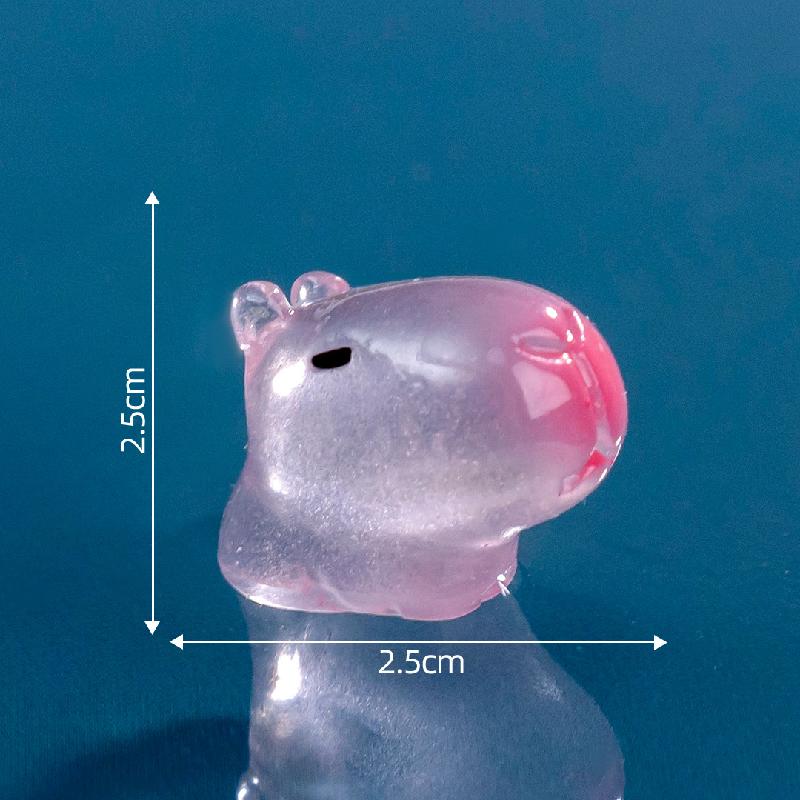 Những con capybara phát sáng mini - phụ kiện trang trí DIY, mô hình thu nhỏ cho bàn làm việc, đồ trang trí thú vị (ZC-1384)