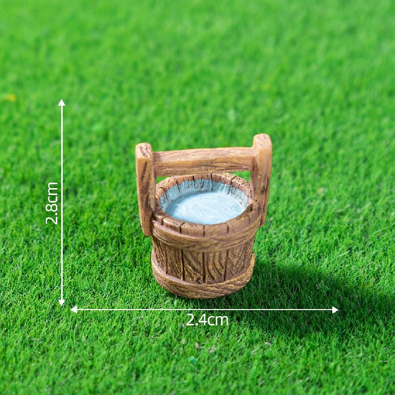 微景观创意古风竹椅推车小物件庭院造景 DIY装饰品配件迷你小摆件