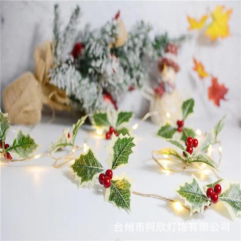 Đèn lá đỏ 2m, 20 đèn