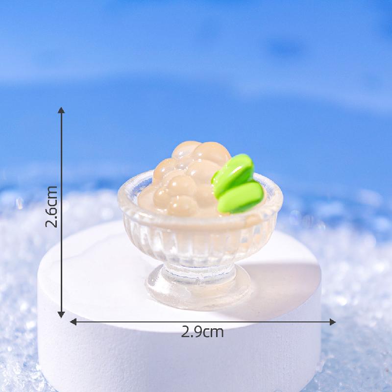 微景观创意仿真夜光夏日冰饮食玩 DIY装饰品挂配件迷你桌面小摆件