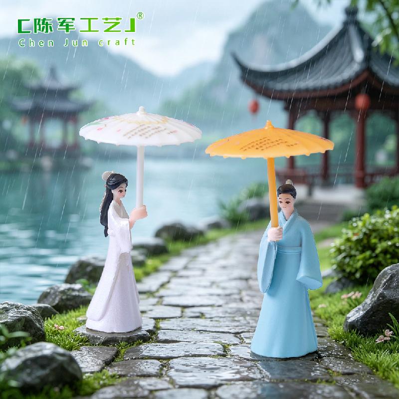 Cặp Đôi Che Ô Cổ Trang Mini (PK-161)