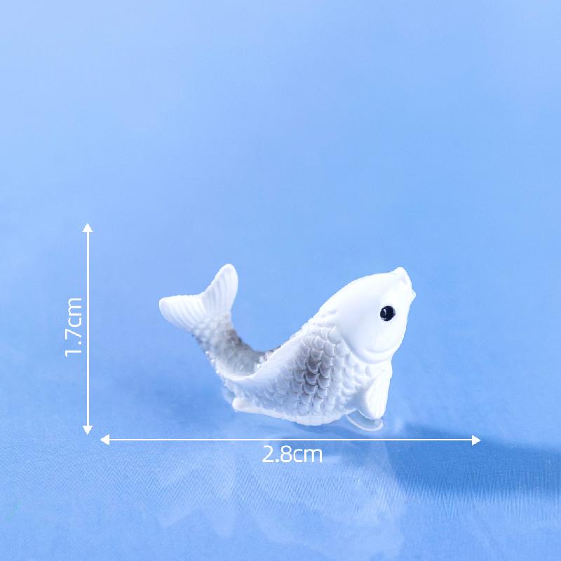 微景观创意写实小锦鲤金鱼萌粒鱼缸造景 DIY装饰品配件迷你小摆件