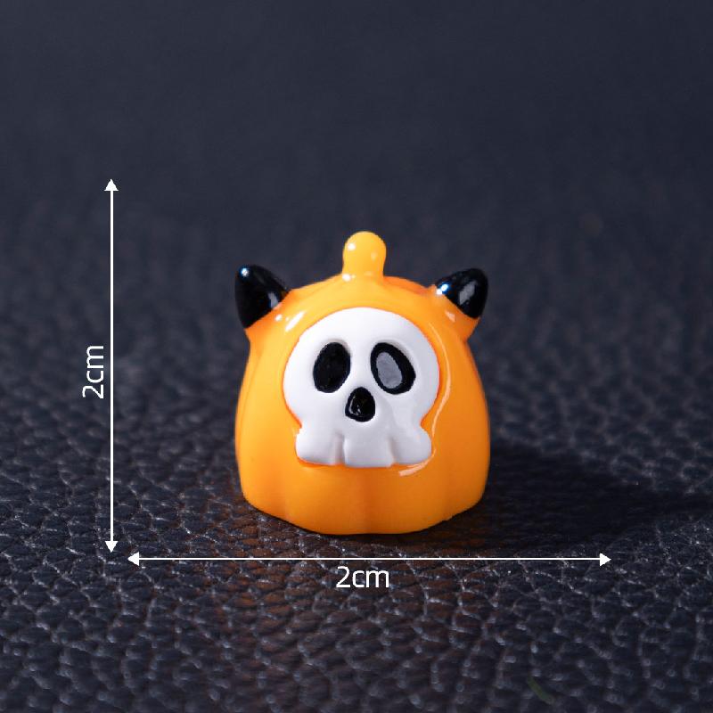 跨境外贸微景观创意万圣节幽灵南瓜萌粒 DIY装饰品配件迷你小摆件