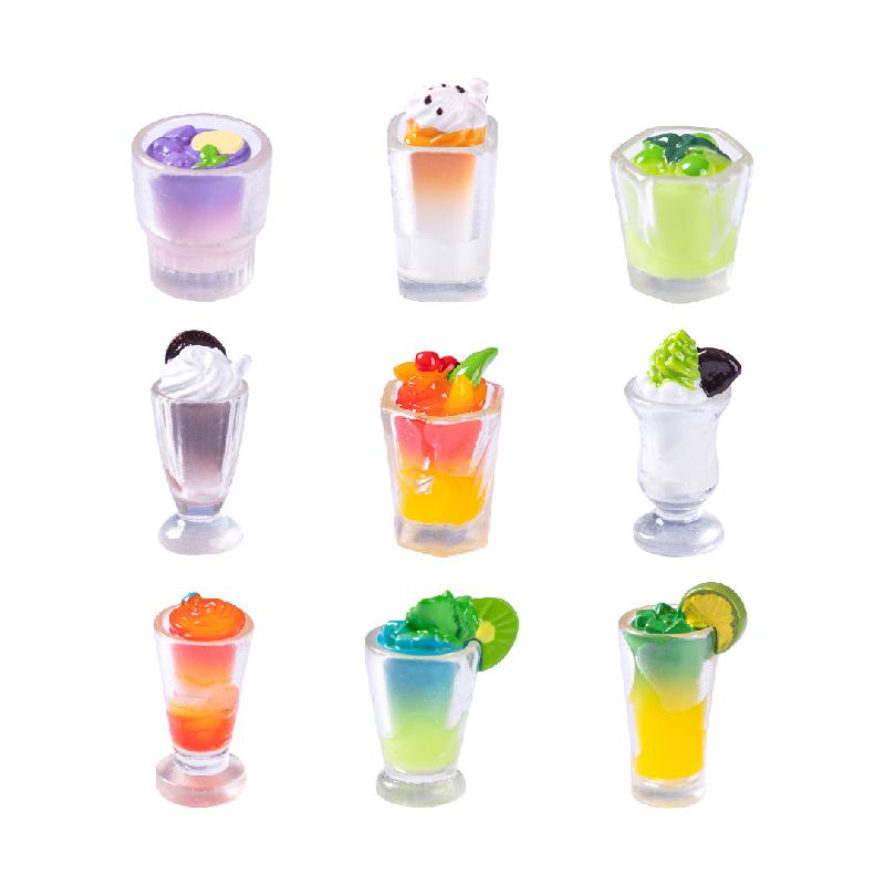 微景观创意仿真饮料冰沙食玩 DIY装饰品盲袋挂配件迷你微缩小摆件
