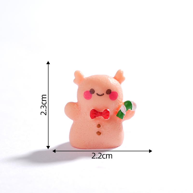 跨境微景观创意圣诞姜饼人公仔节日造景 DIY装饰品配件迷你小摆件